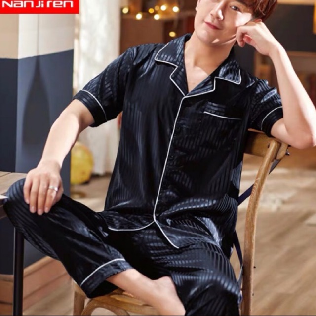 (Order) Bộ đồ ngủ lụa Unisex hãng NANJIREN