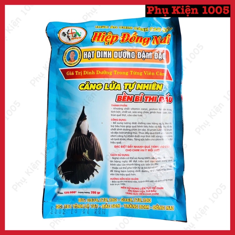 Hạt Dinh Dưỡng Đậm Đặc Hiệp Đồng Nai 200gr - Căng Lửa, Thi Đấu Bền Lâu