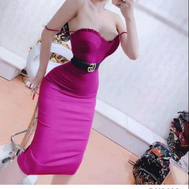 Đầm body cúp ngực 2 dây sexy