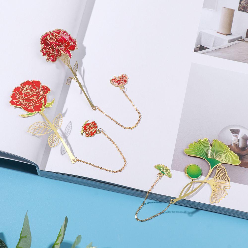 AUGUSTINA Đồ Đánh Dấu Trang Sách Hình Chiếc Lá Phong Cách Trung Hoa