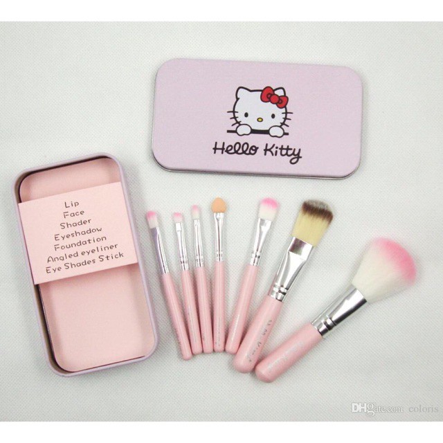 Bộ cọ trang điểm mini Hello Kitty 7 cây