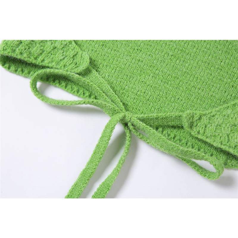 DUNEA Áo dệt kim không tay thời trang sành điệu quyến rũ cho nữ