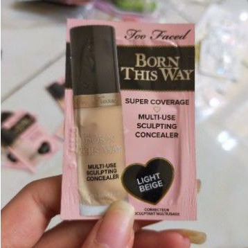 Sample Che Khuyết Điểm Too Faced Born This Way Super Coverage Multi-Use Sculpting Concealer