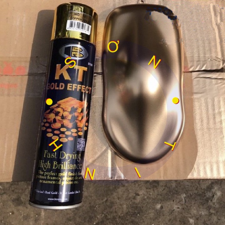 Sơn xịt Bosny giả vàng ánh đỏ - B181