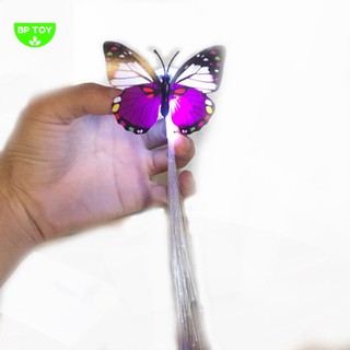 Kẹp tóc phát sáng hình bướm điệu đà cho bé gái