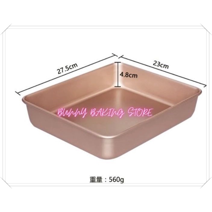 Khay/khuôn nướng chữ nhật chống dính sâu lòng cao cấp