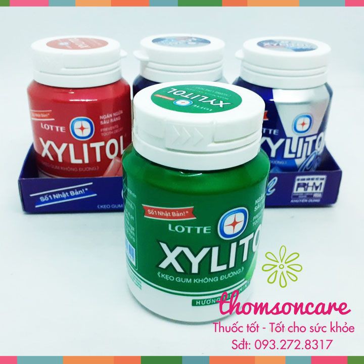 Kẹo Gum không đường Xylitol - Giúp ngừa sâu răng - Cho hơi thở thơm mát - Chính hãng.