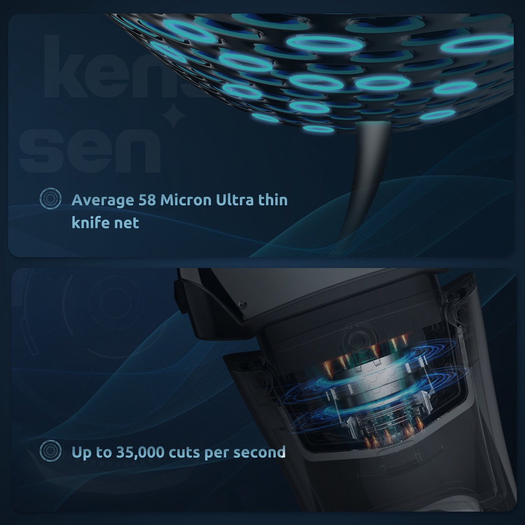 Tông đơ cạo râu KENSEN 3 lưỡi dao linh hoạt có màn hình led hiển thị ướt / khô tích hợp thời trang cho nam