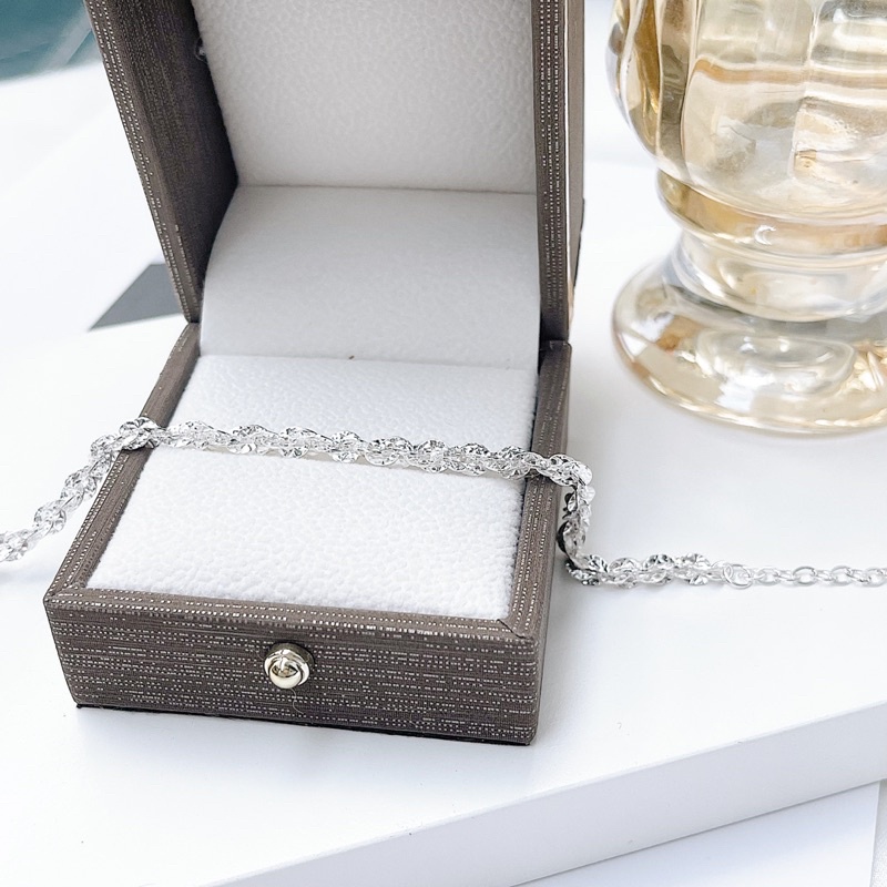 Lắc Tay Bạc Nữ Xích Phay Sáng Sang Chảnh LT040 - Trang sức MINA JEWELRY