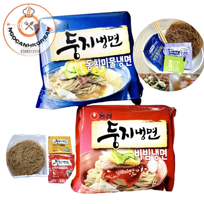 Mỳ lạnh nước/ mỳ lạnh trộn cay Nongshim gói ăn liền 162gr Hàn Quốc