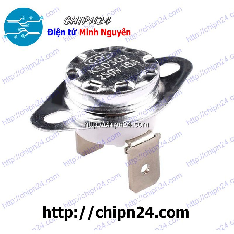 [1 CÁI] Cầu Chì Nhiệt KSD302 Thường Đóng 170 Độ (16A 250VAC) (302TD170)