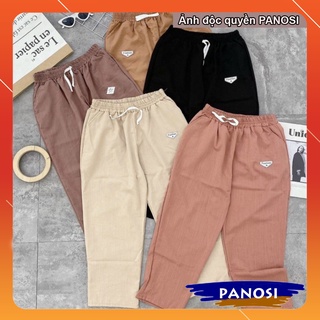 Quần đũi ngố lửng nữ xuất nhật , mặc ở nhà, mặc đi chơi, chất đũi mát thấm mồ hôi đẹp rẻ free size dưới 56kg - Mã Q371