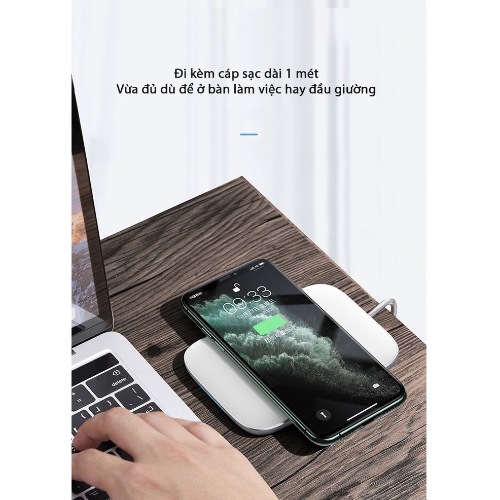 Đế sạc nhanh không dây tốt nhất 15W cao cấp
