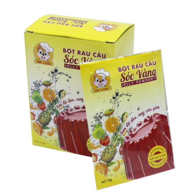Bột rau câu sóc vàng