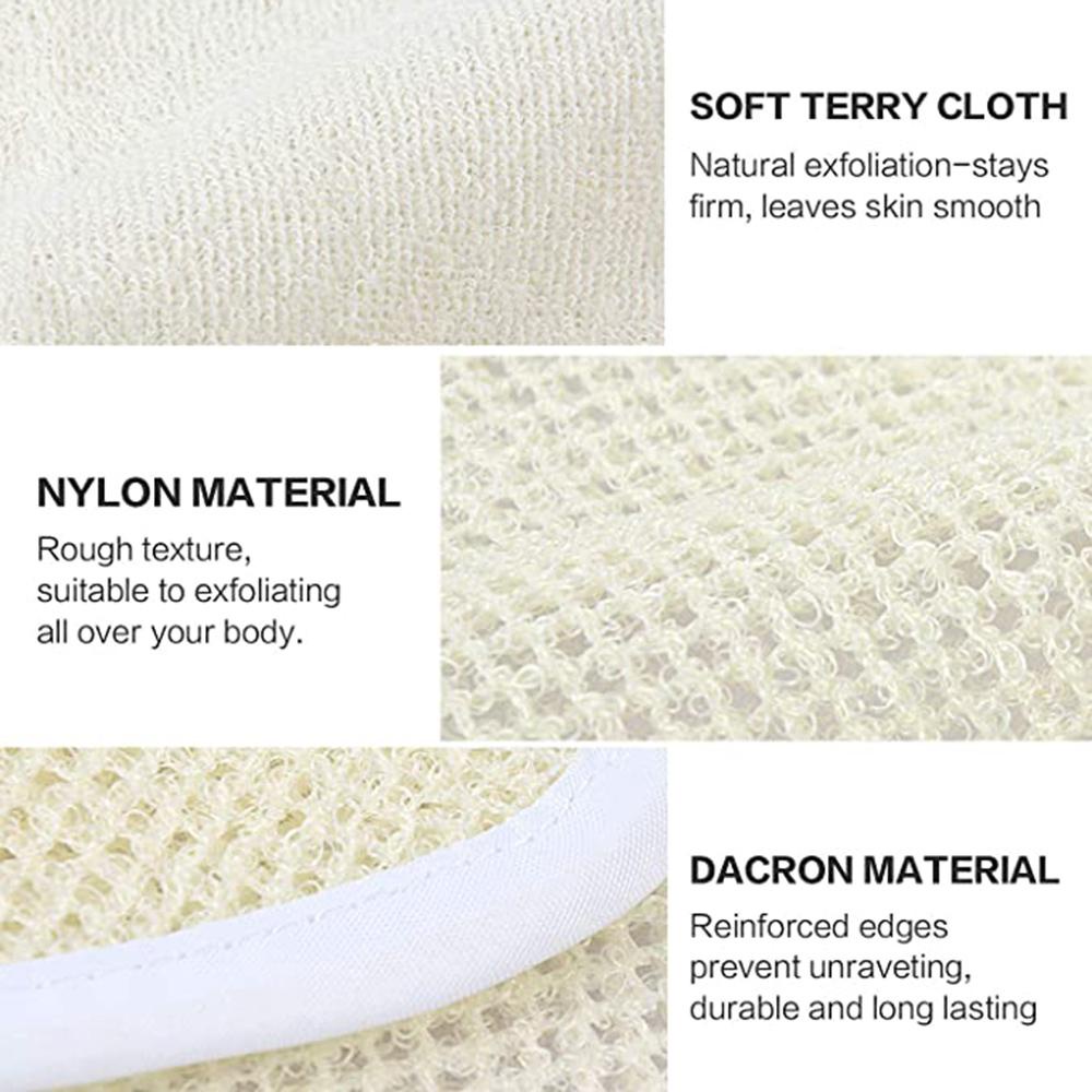 1 Khăn Tắm Bùn Tẩy Tế Bào Chết Mặt Và Cơ Thể Chất Liệu Nylon Bản Rộng Harigett