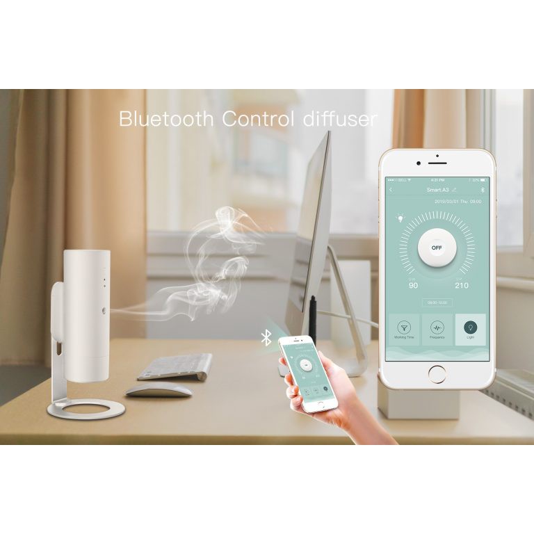 Máy khuếch tán làm thơm  DIỆN TÍCH LỚN  dành cho cửa hàng, spa, căn hộ điều khiển Bluetooth / không dùng nước.