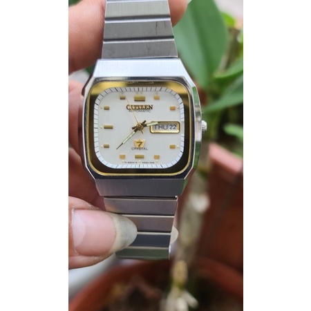 Đồng hồ nam quart máy nhật, size 35x 38, kính thường, dây inox, bảo hành 6 tháng