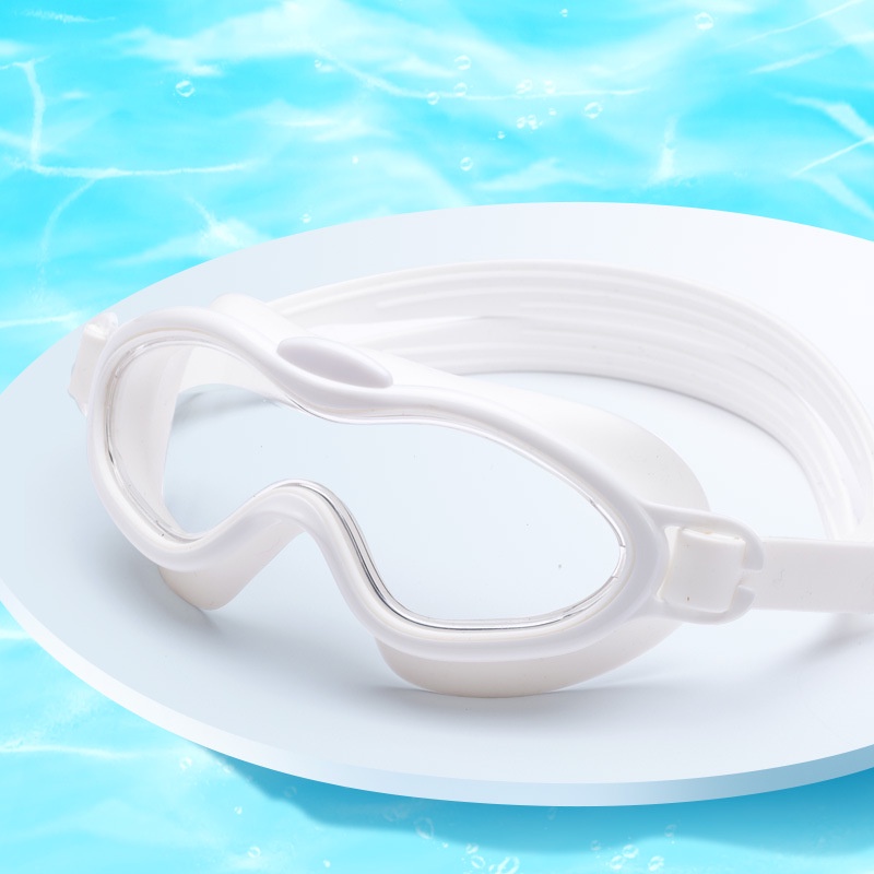 Kính Bơi Gọng Lớn Chống Sương Mù Không Thấm Nước 6 Màu Cho Bé 3-8 Tuổi