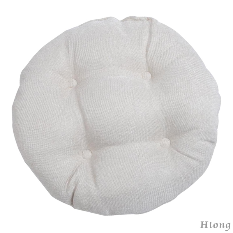  Small Round Floor Pillow Cushion Polyester Pouf Seat Cushion Pad for Window Tatami 30x30cm