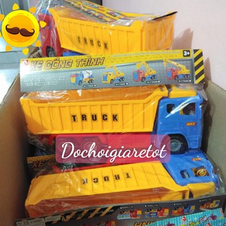 Xe Đổ Cát Đá Hàng Việt Nam Cho Bé Loại Lớn Nhất 45 cm (Video thật)