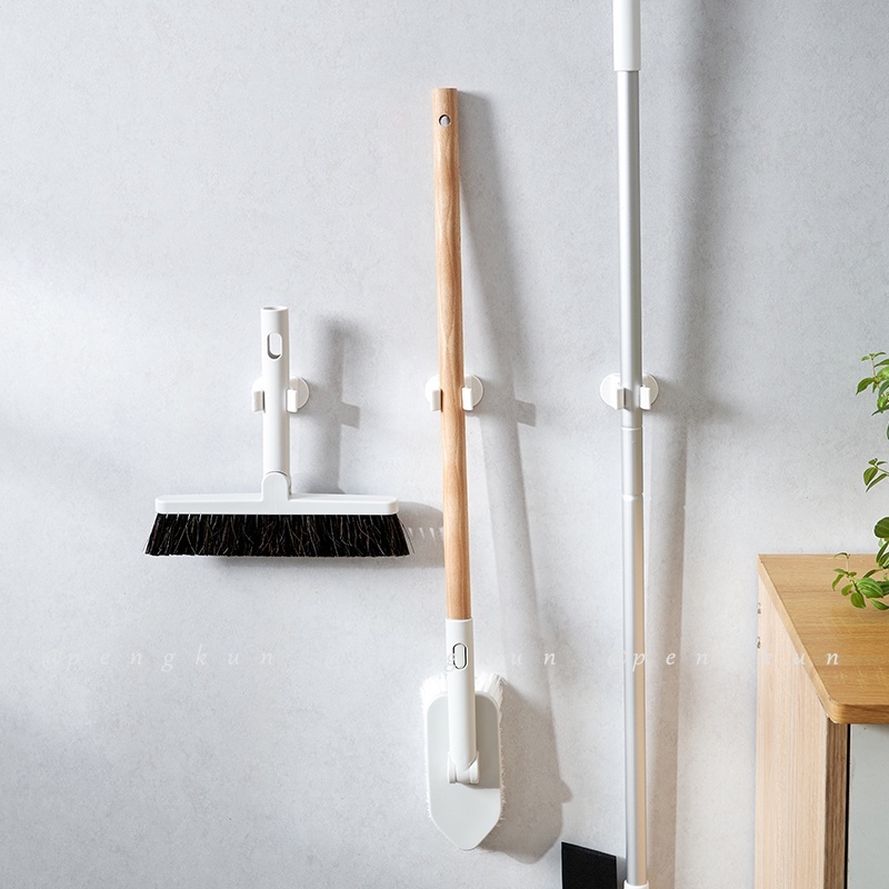 Móc Treo Cây Lau Nhà Gắn Tường Không Đục Lỗ Phong Cách Nhật Bản