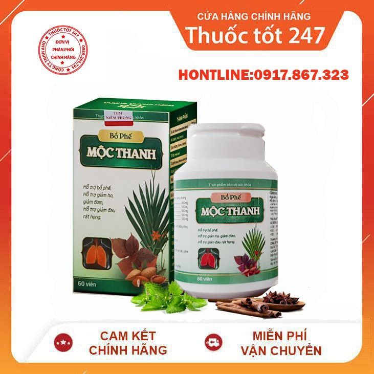 ✅[Chính Hãng] BỔ PHẾ MỘC THANH 👍[Freeship] ❤️ - Khắc Tinh Viêm họng hạt Viêm Amidan mãn tính