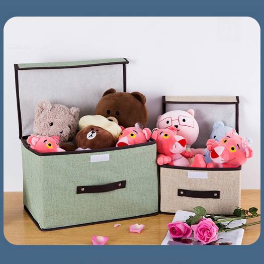 Hộp vải đựng đồ, đựng quần áo, đồ lót gấp gọn - Thùng đựng đa năng có nắp đậy