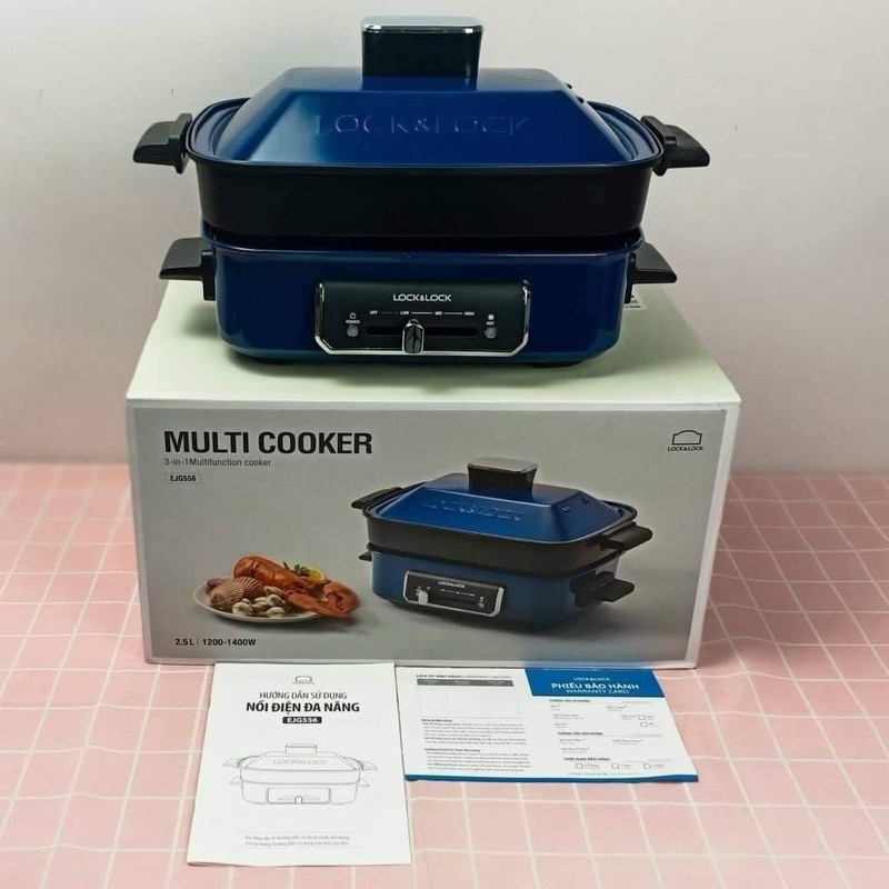 ☘🍀🍀NỒI ĐIỆN ĐA NĂNG 3 TRONG 1 LOCK&LOCK EJG556