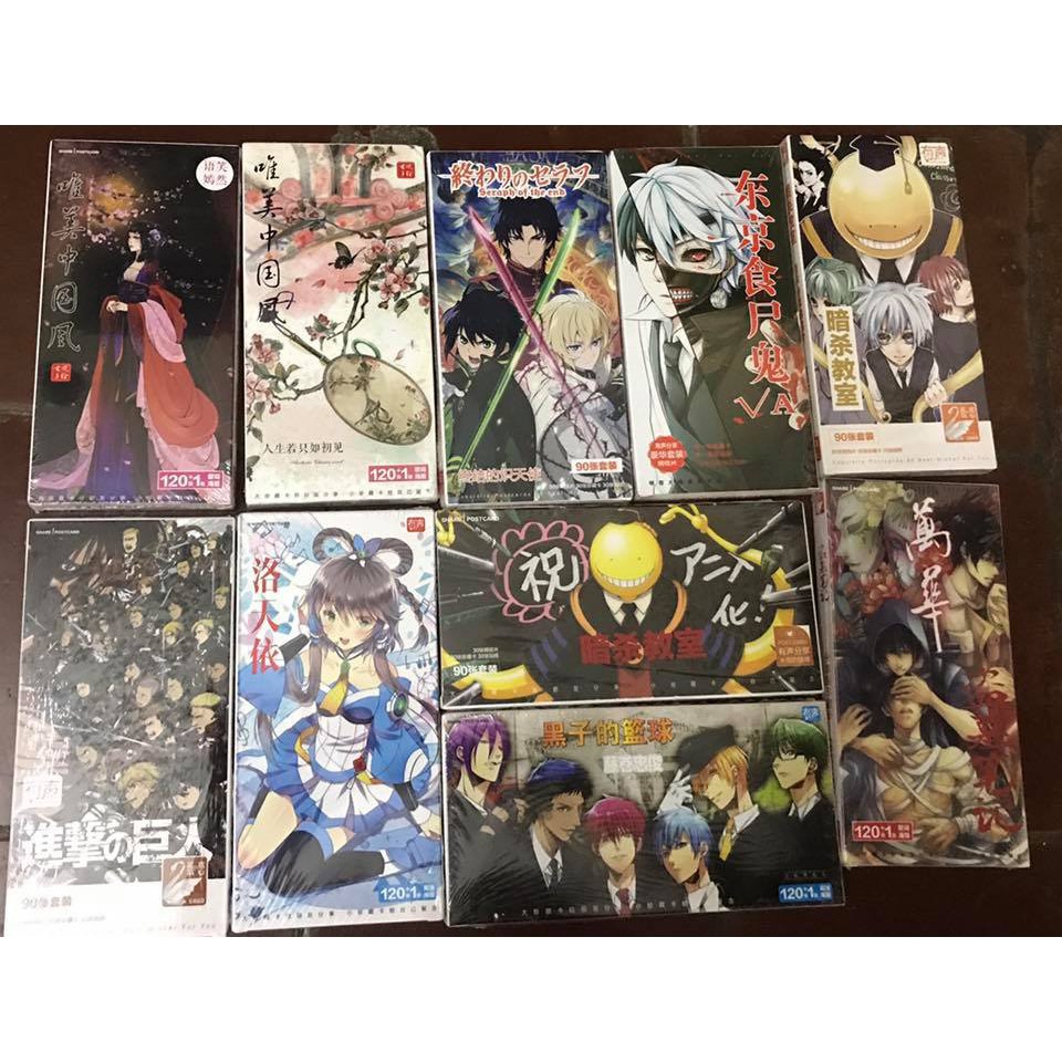 [Mã LIFEBOOK2 giảm 10% đơn 0Đ] {Nhiều mẫu} Postcard anime One piece kukoro no basket sakura tencount shin