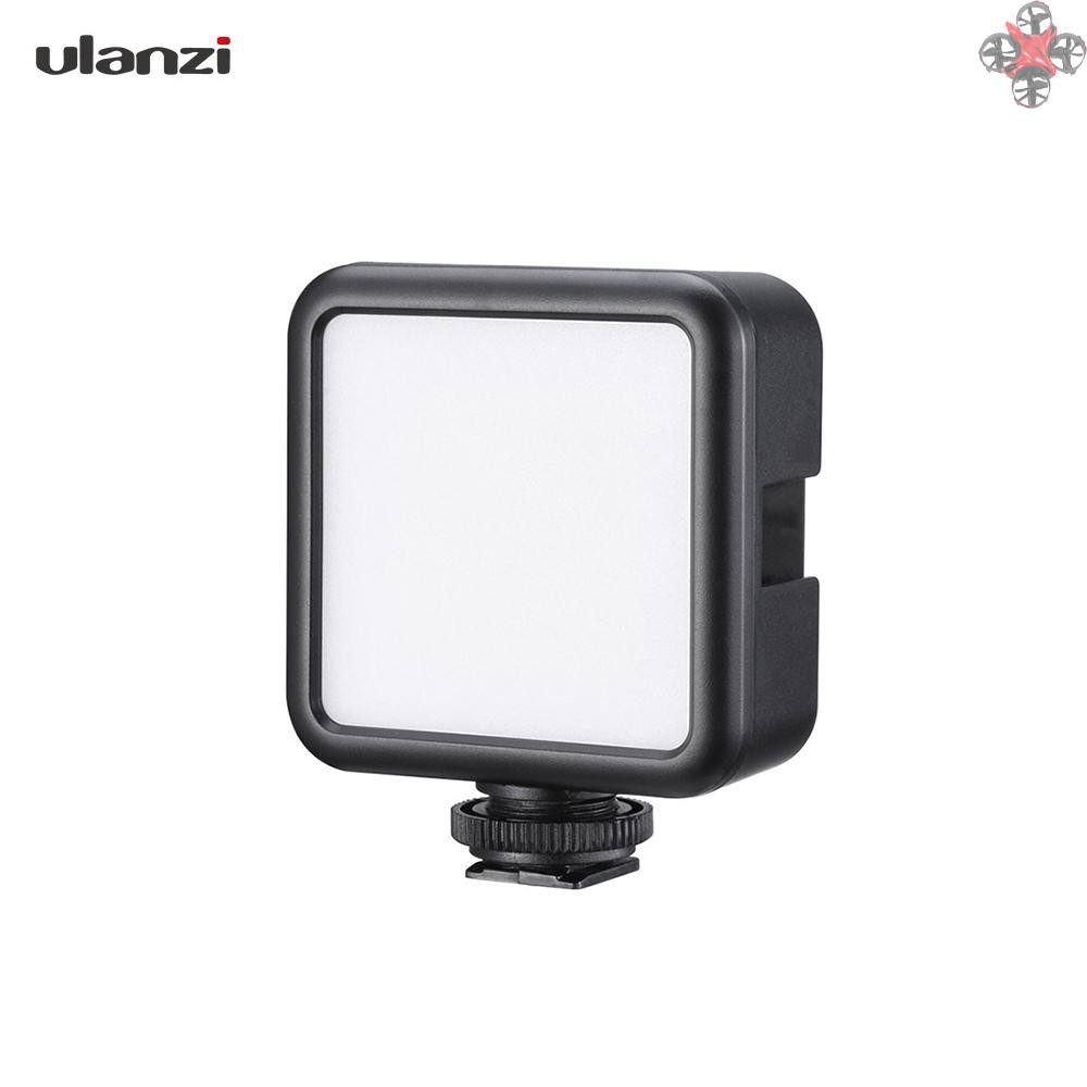 CTOY ulanzi VL49 Mini LED Video Light Photography Lamp 6W Dimmable 5500K CRI95+ Built-in Rechargeable Lithium Battery with Cold Shoe Mount for Canon Nikon Sony DSLR Camera