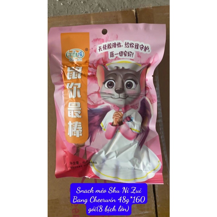 [Siêu Hót] Combo 5 gói Snack ăn vặt Con mèo Gói nhỏ siêu dễ thương