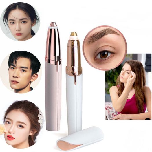Bút Tỉa Lông Mày dùng pin Cao Cấp, Máy tỉa Cạo Lông Mày Nhỏ Gọn, Tiện Dụng Cho Nữ