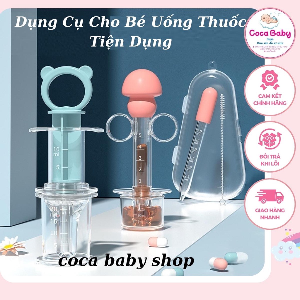 Dụng cụ cho bé uống thuốc uống sữa cao cấp tiện lợi dễ sử dụng chất liệu an toàn cho bé