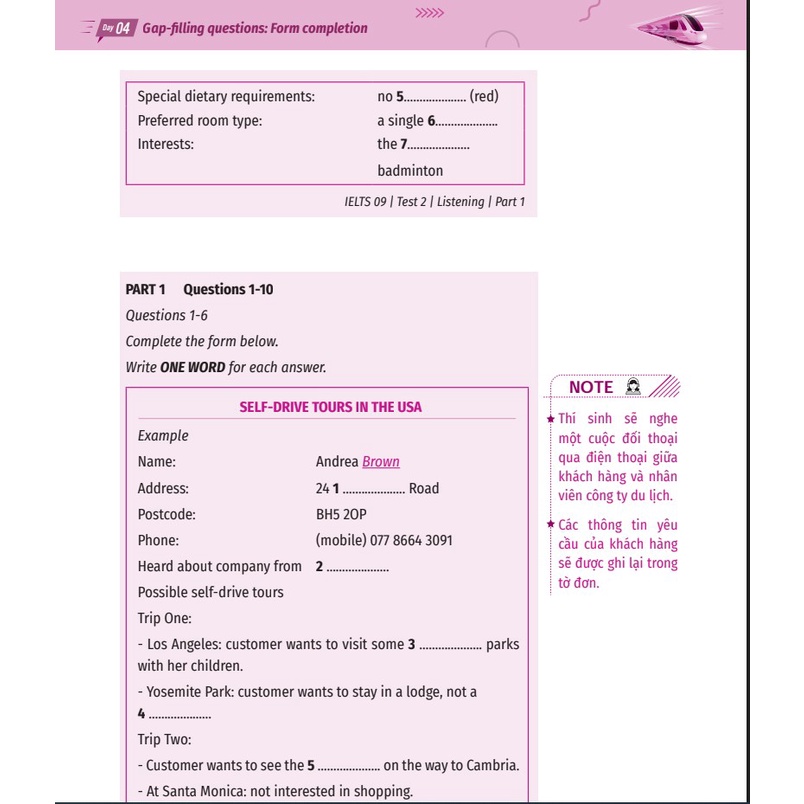 Sách IELTS cấp tốc - 20 ngày Listening