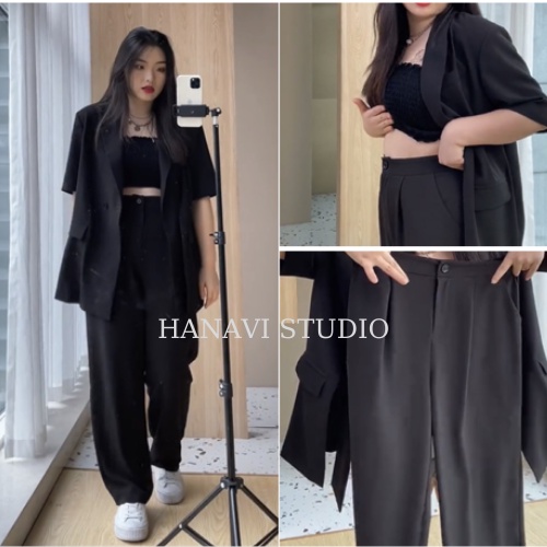 Set Blazer BIGSIZE phong cách Hàn Quốc, Siêu phẩm "hack dáng" che khuyết điểm!!
