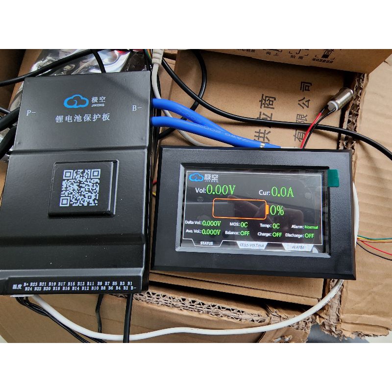 Màn hình cho BMS JK 2.5in và 4.3in cảm ứng và nút nguồn