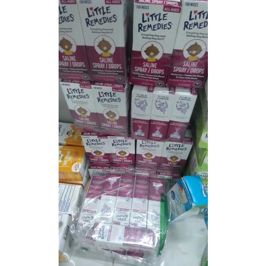 Nước Nhỏ Mũi Và Xịt Mũi Cho Bé Từ Sơ Sinh Little Remedies Mỹ - Xịt Mũi Little Remedies - Nước Muối Little Remedies