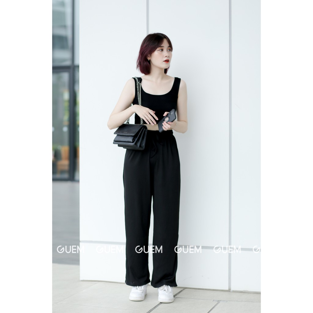 Áo Croptop 2 dây bản to Ôm Người Guangzhou - Thời Trang Nữ GUEM