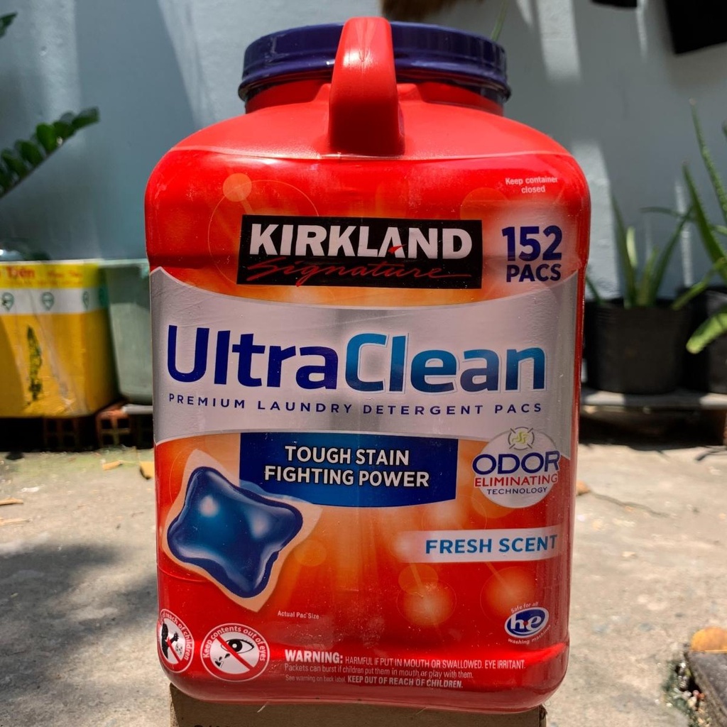 Viên giặt quần áo Kirkland Ultra Clean 152 viên Mỹ - Hàng nhập khẩu