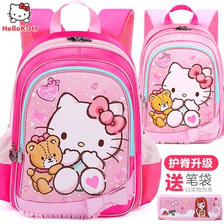 Ba Lô Đi Học Họa Tiết Hello Kitty Xinh Xắn Dành Cho Bé Gái 1-3 Tuổi