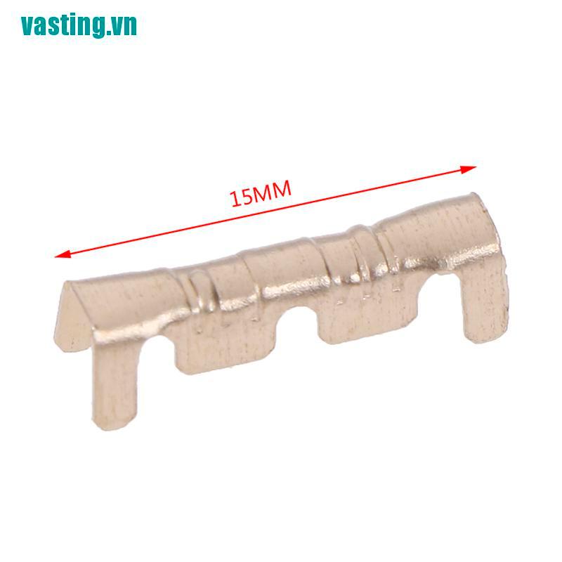 Set 100 đầu nối dây điện bằng đồng thau 0.5-1.5Mm2 uốn cong