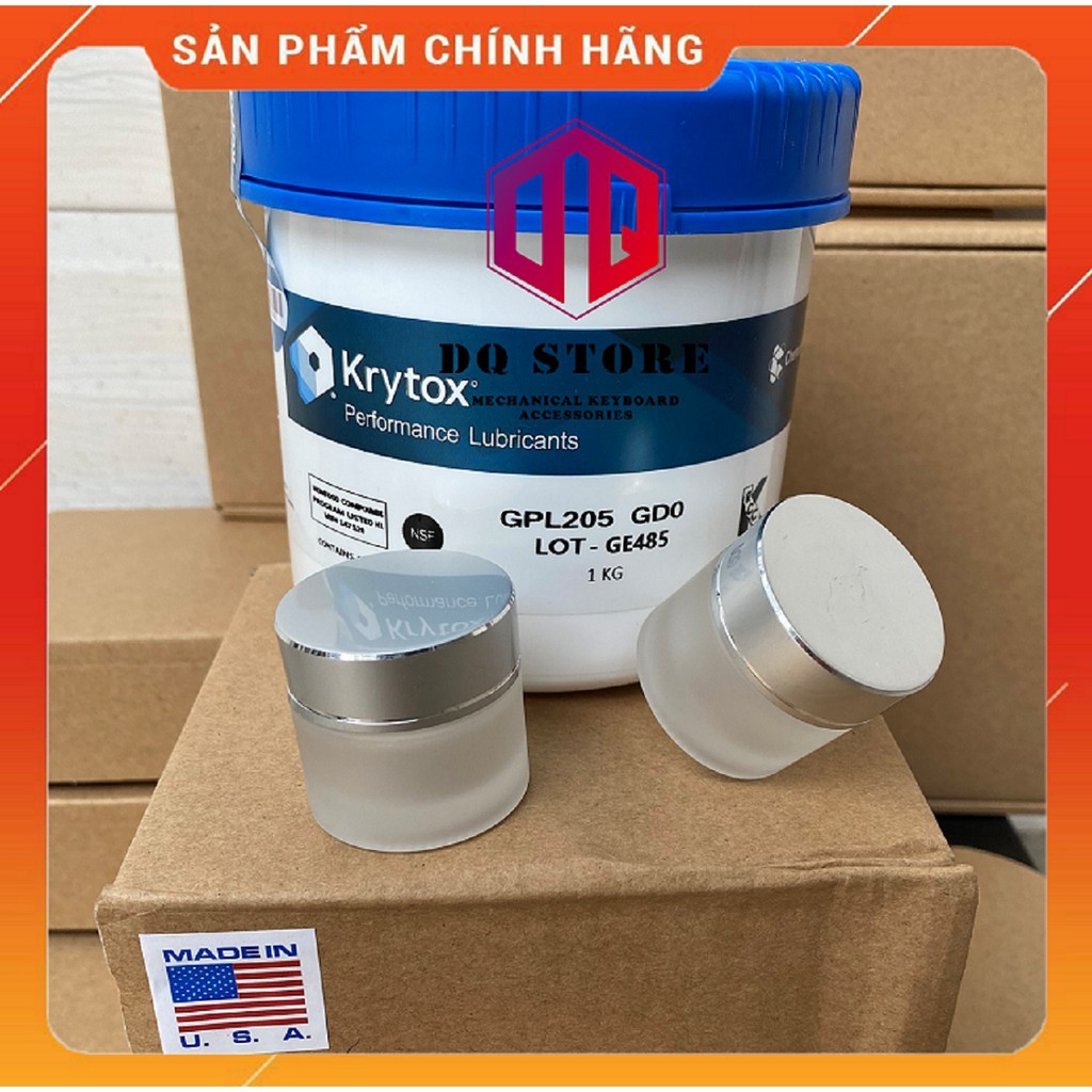 Chemours Krytox 205G0, 105, XHT-BDZ dùng lube Switch và Stab bàn phím cơ - Hàng Chính Hãng