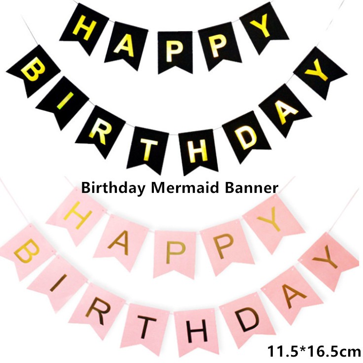 Banner Trang Trí Tiệc Hình Đuôi Cá 11.5*16.5cm