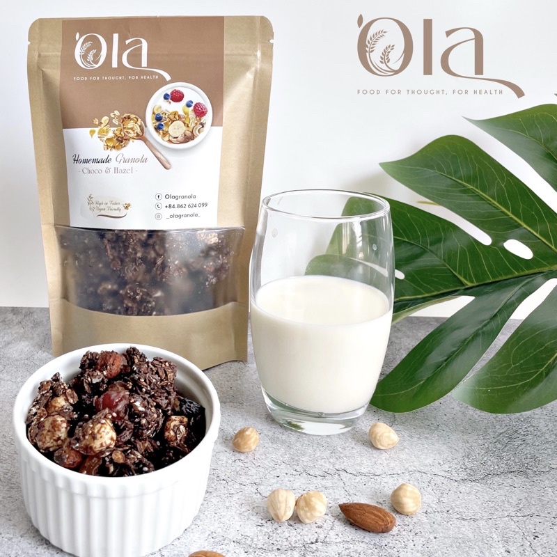Choco &amp; Hazel Ola Granola Hạt Granola vị Chocolate Hạt Phỉ