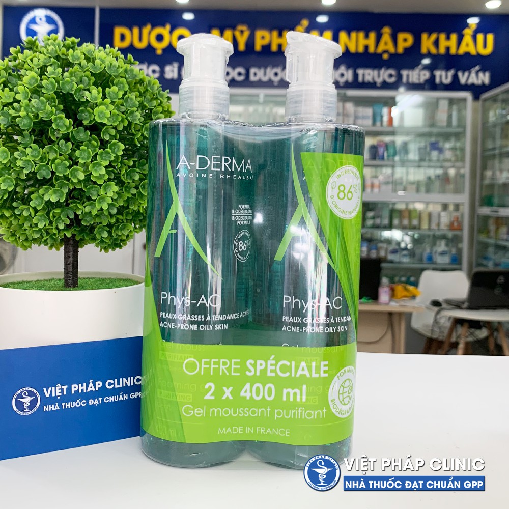 Sữa rửa mặt Aderma Phys-AC [A-derma Phys-AC]