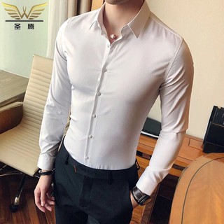ÁO SƠ MI NAM CHẤT LỤA CAO CẤP MỀM MỊN, LỤA COTTON CO GIÃN CHỐNG NHĂN