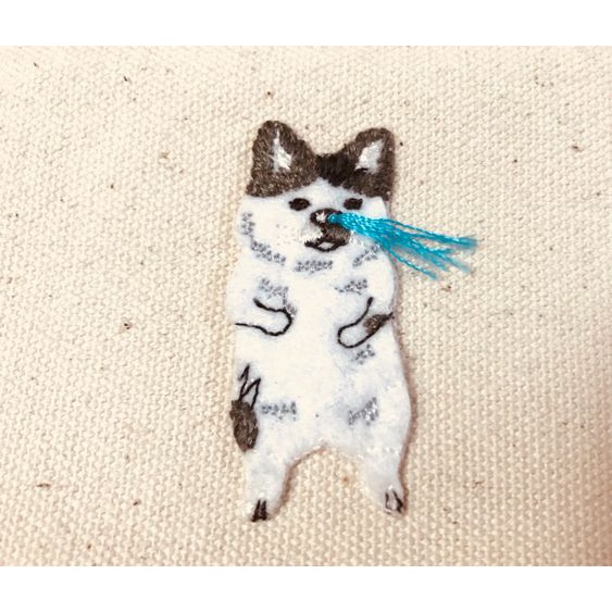 KIT THÊU TAY tình bạn- vui vẻ, thêu cặp đôi quà tặng handmade- DIy tự làm pin cài- MIE HANDMADE SHOP