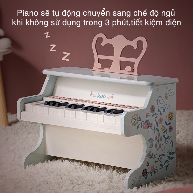 Đàn Piano mini cao cấp KUB, đồ chơi giáo dục âm nhạc cho bé có đầy đủ chức năng như đàn thật