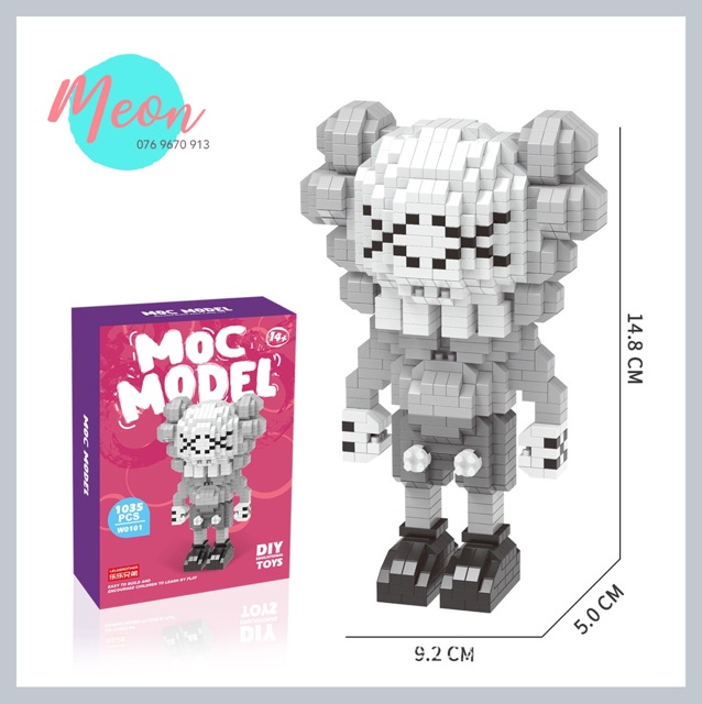 Miniblock xếp hình Kaws size XL - Miniblock kaws size XL