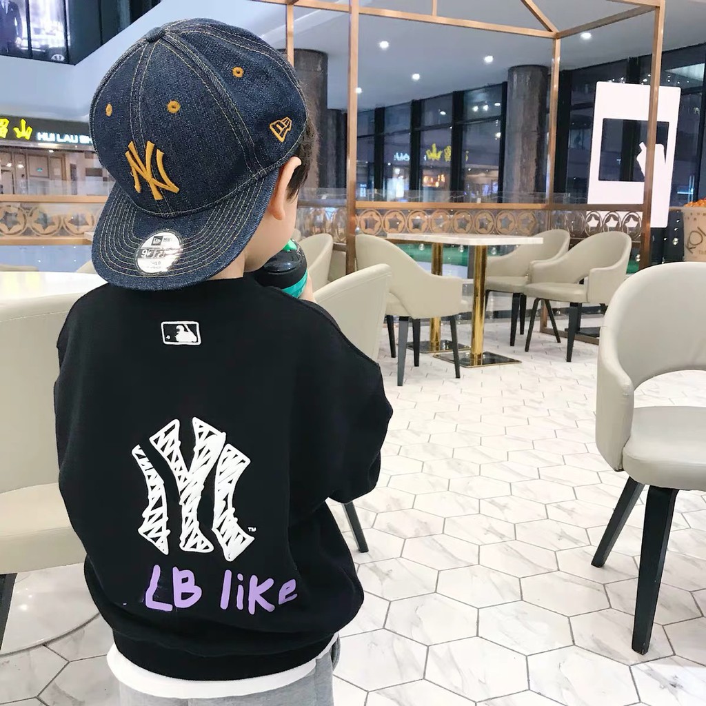 Áo nỉ Mlb Newyour cho bé , áo nỉ dáng rộng cao cấp unisex , Samyy_vn